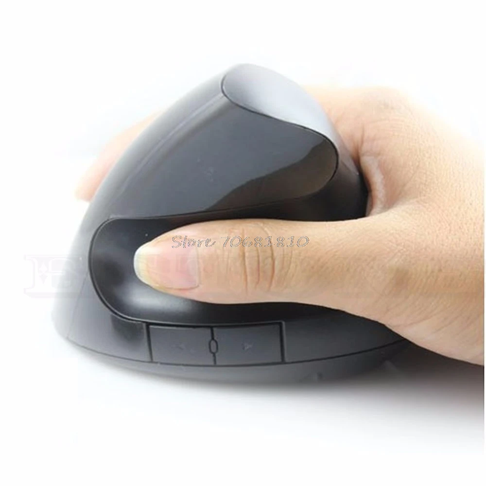 Mouse Ergonomic Design Optical Mouse 1600 DPI Wireless USB Vertical for Computer PC Drop Shipping