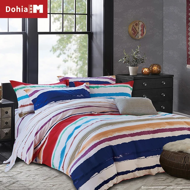 dohiammk rainbow bed sheet sets 4pcs full queen king children 100 cotton full sheet sets