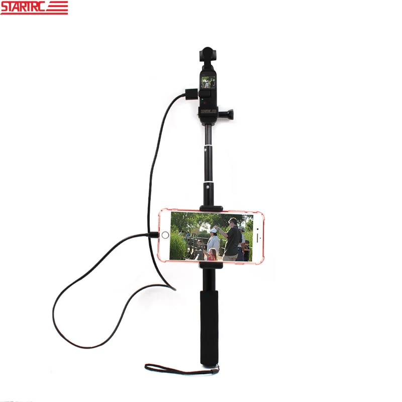 

STARTRC Dji OSMO Pocket Expansion kit 0.9M Selfie Stick with Phone clip & Lightning data cable For DJI osmo pocket Accessories