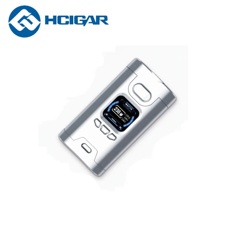 Просвет Hcigar Wildwolf 235 Вт коробка Vape мод TC Двойной 18650 ячеек TFT сенсорный экран Towis XT235