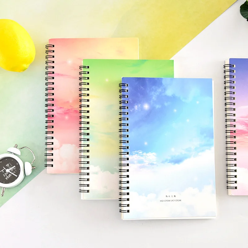 

Cute Kawaii Coil Book With Lined Paper Creative Cartoon Notebook Journal For Writing Korean Stationery Office School Supplies