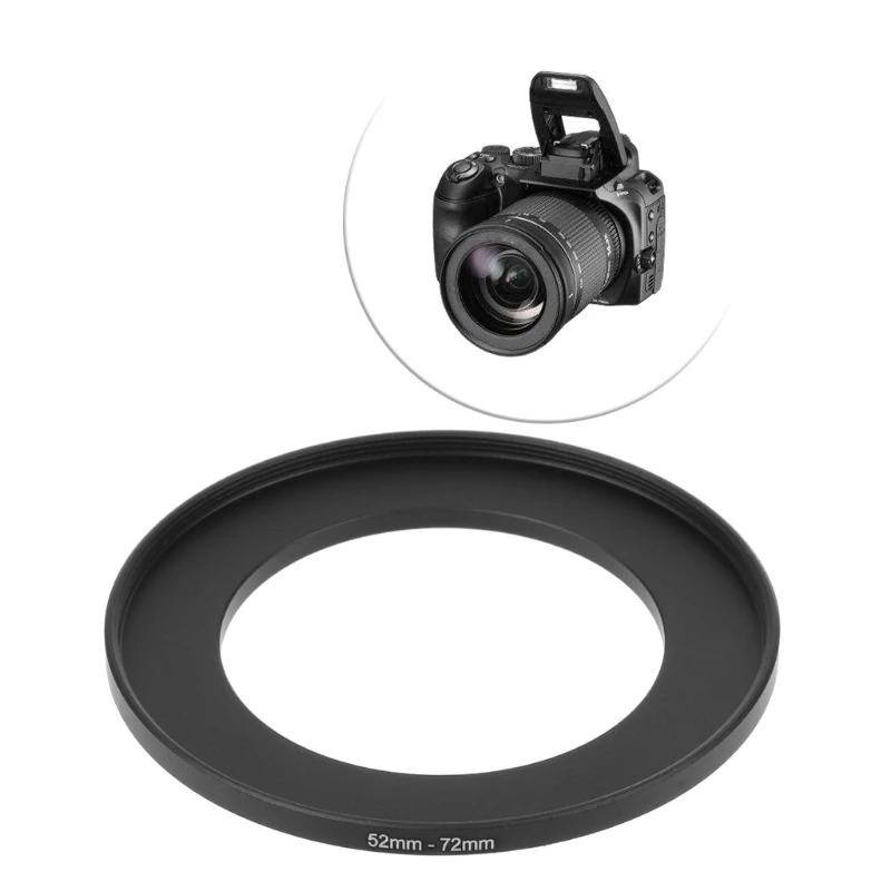 52mm To 72mm Metal Step Up Rings Lens Adapter Filter Camera Tool Accessories New