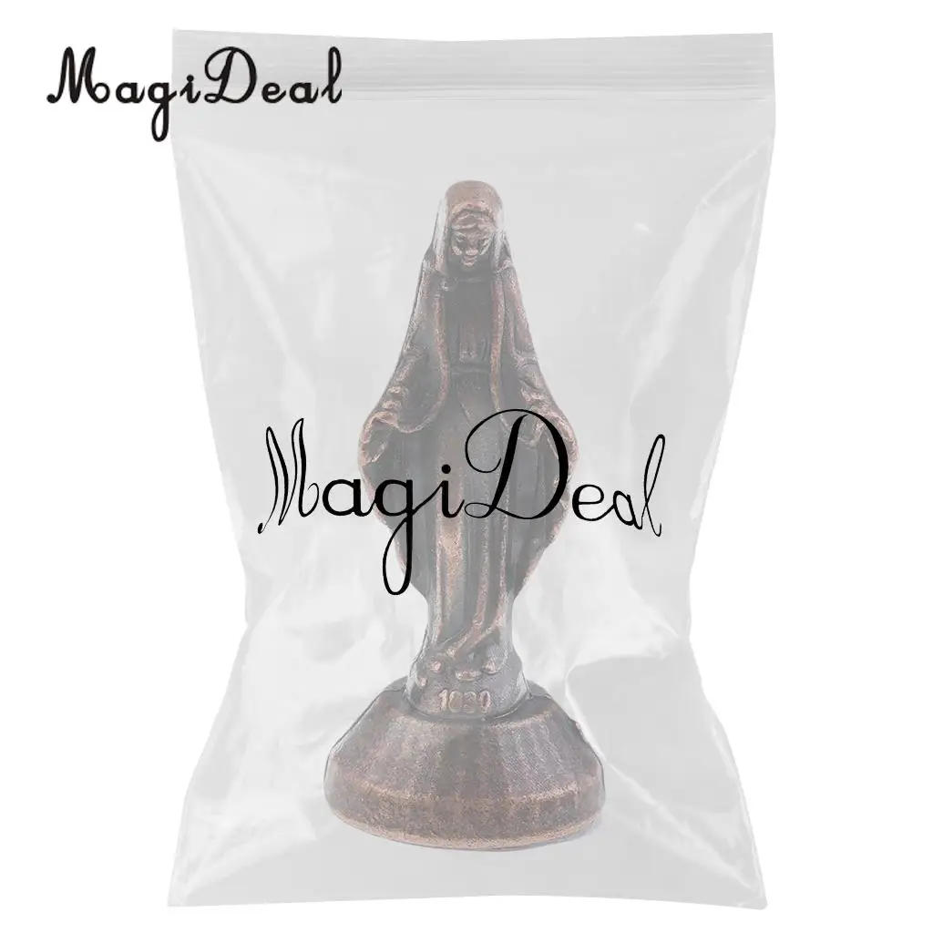 Madonna Sculpture Statue Figurine for Car Home Chapel Decor Ornament Copper