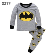Маскарадный костюм супергероя Бэтмена для мальчиков; Пижама для маленьких мальчиков; От 2 до 8 лет одежда для сна с Бэтменом; костюм для детей; подарок для мальчиков; комплект из 2 предметов