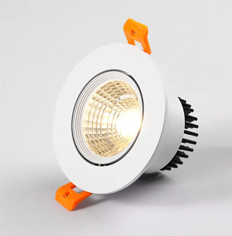 Dimmable круглый 3 Вт 15 Светодиодный светильник встраиваемый COB светодиодный