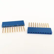 10Pcs 10Pin Female Tall Stackable Header Connector Socket For Arduino Shield Blue