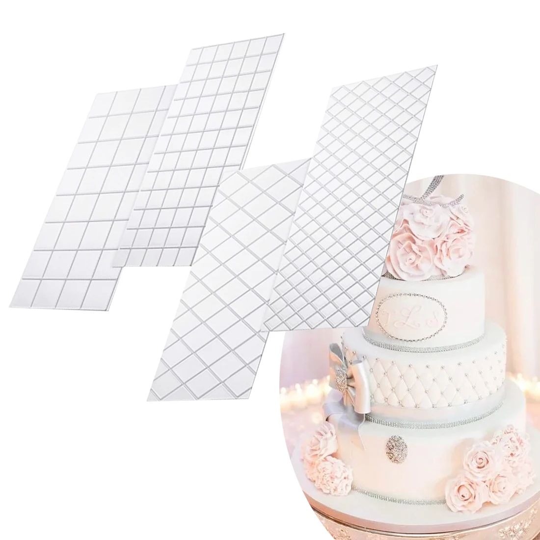 Кухонный инструмент Sugarcraft 1 шт. форма для выпечки прозрачная текстура граница