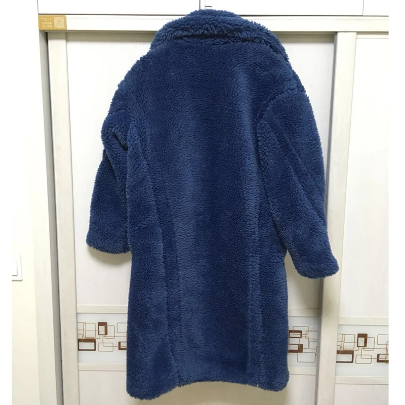 2018 new women winter warm coat faux fur long hair design warm protected female long fur coat fluffy 3 colors S-M size