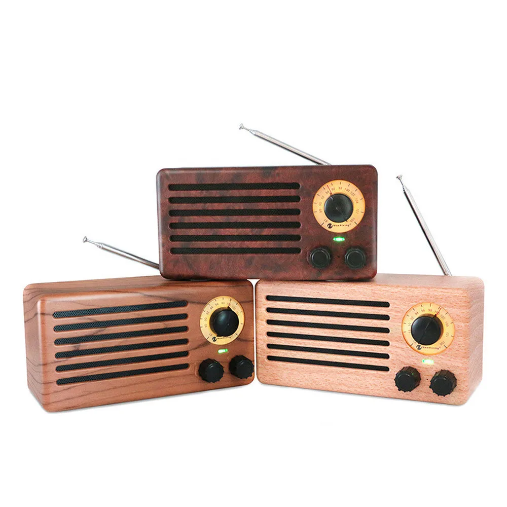 Ретро Радио HIFI портативный bluetooth динамик 10 Вт беспроводной стерео аудио сабвуфер