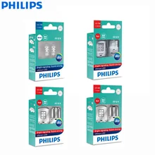 Philips Ultinon светодиодный T10 T20 S25 W5W W21/5 W P21W P21/5 W 12V светодиодный указатель поворота лампы внутренний Светильник лампы заднего хода(двойной