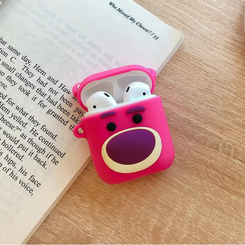 HDFLYXHJ мягкий чехол с мультяшными животными для Airpods милым 3D медведем Тоторо