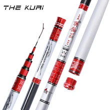 THEKUAI High Carbon Material SuperHard Fishing Rod 3.6-8.1M Telescopic Rod Sea fishing Rod Taiwan Fishing Rod For big carp Fish цена THEKUAI High Carbon Material SuperHard Fishing Rod 3.6-8.1M Telescopic Rod Sea fishing Rod Taiwan Fishing Rod For big carp Fish цены онлайн
