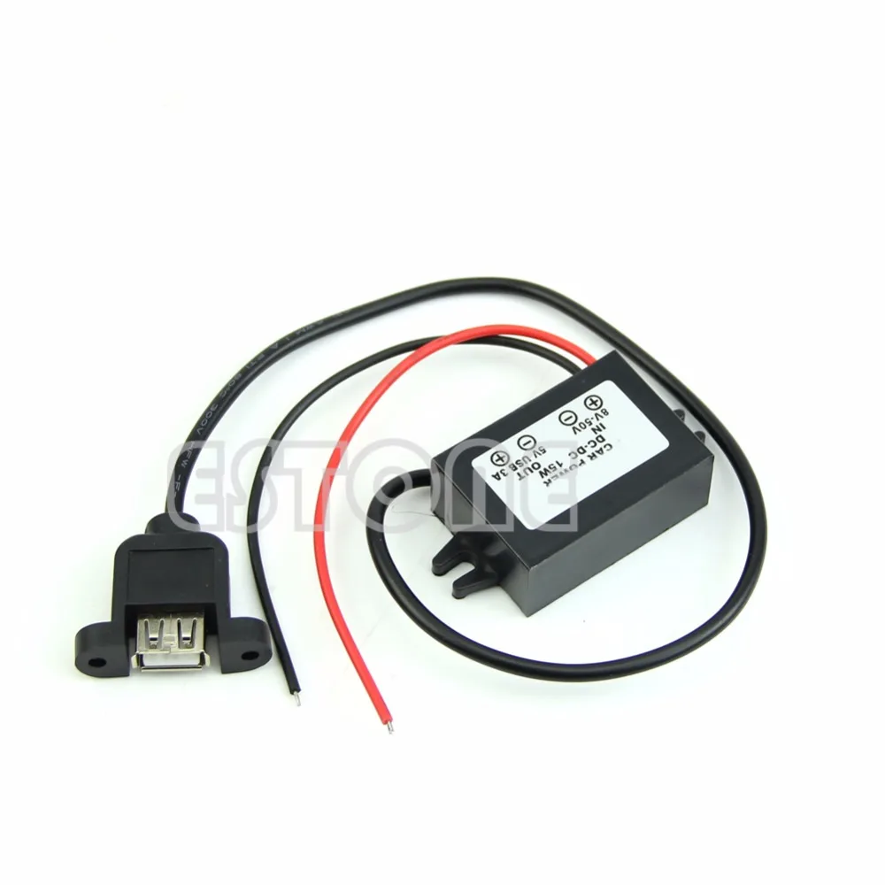 

DC-DC 8-50v to 5V 3A 15W USB OUTPUT buck Converter step down power Module