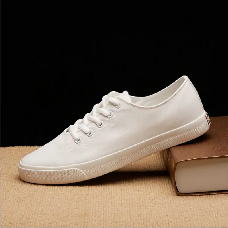 Summer Breathable Black Red Bule White Casual Vulcanized Shoes Boys lace up Breathable Flats Classic Men Canvas Shoes NN-19