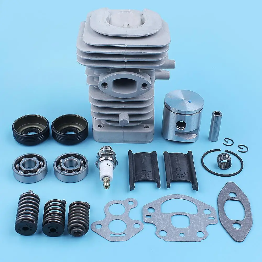39mm Cylinder Piston Crankshaft Bearing Oil Seal Kit For McCULLOCH CS340 CS380 CS 340 380 S Chainsaw 38CC Replacement Parts 6