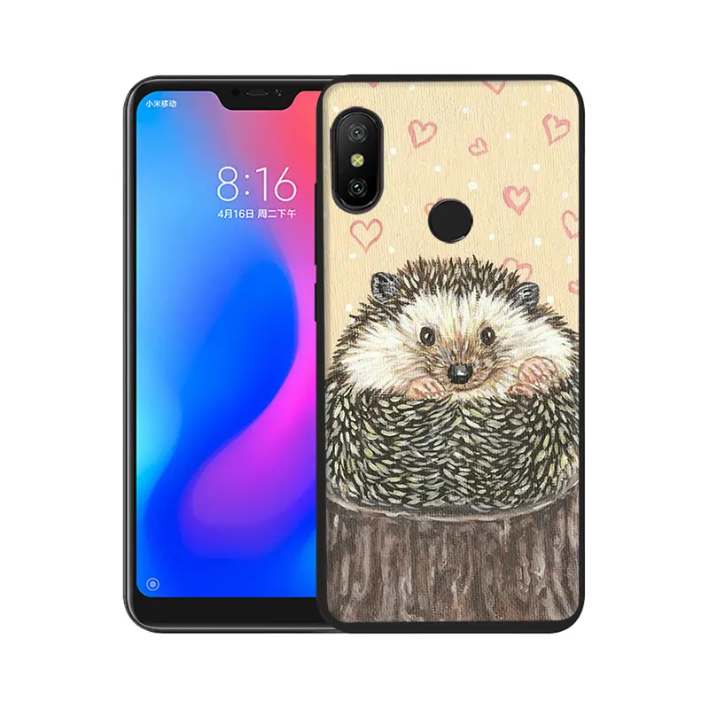 Мягкий чехол для телефона из ТПУ с изображением Ежика Redmi 8A K20 4A 4X 5 6 5A 6A Note 7 8