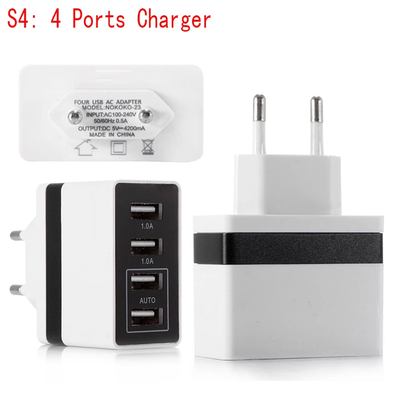 AMEEC Quick Charge 3.0 Multiple USB Charger Station 3  4 Port USB Chargers 5V 2.1A 3A Mobile Phone Android QC 3.0 Charging (7)