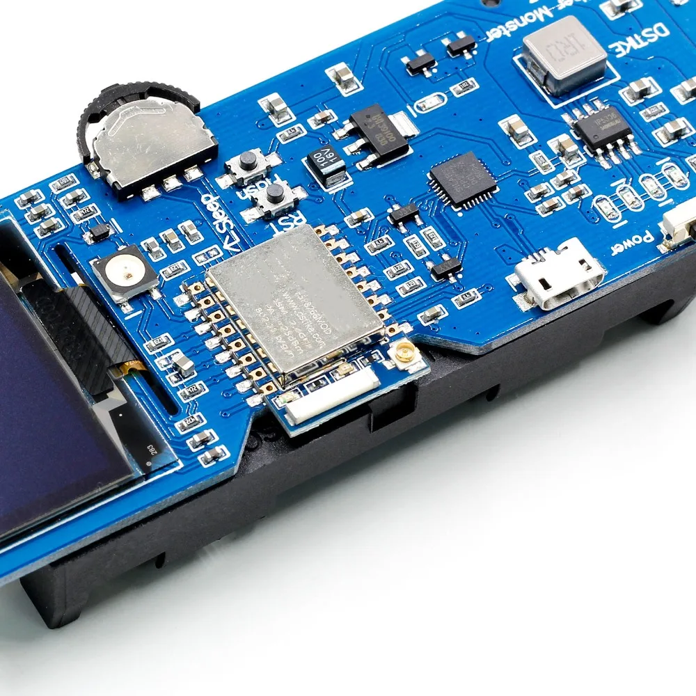 DSTIKE WiFi Deauther Monster ESP8266 1 3 OLED 8 дБ антенна 18650 power bank 2A Быстрая зарядка 2USB 2.8A выход без PB