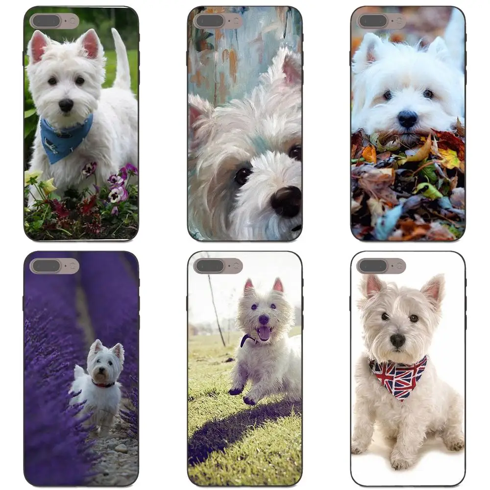 Аксессуары для чехлов из ТПУ West Highland White Terrier Apple iPhone X XS Max XR 4 4S 5 5S SE 6 6S 7 8