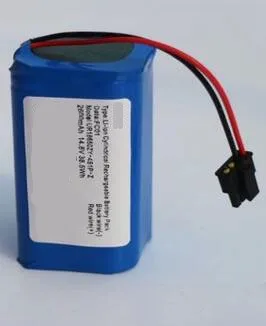 

14.8v 2600mah 18650 lithium ion battery pack for sweeping machine robot sweeper T3 T325 J3000 T321