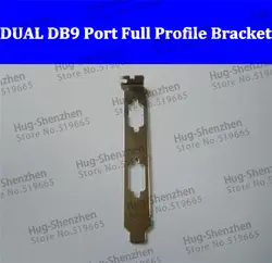 Двойной DB9 Com Последовательный Порты и разъёмы полный профиль кронштейн для PCI/PCI-E 10 шт./лот