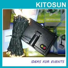 2 шт./лот 10 м 100 шт теплый белый светодиодный декоративные лампочки на солнечной энергии открытый садовый свет активировать автоматически в темноте