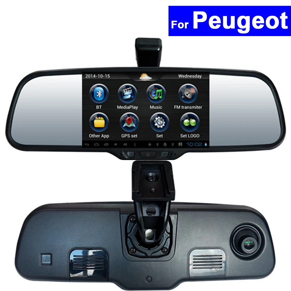 Зеркало заднего вида на Android, DVR, GPS, Bluetooth, Wi-Fi, для Peugeot 508 2008 3008 307 407 408 308S 4008 301 5008 308S Зеркало заднего вида на Android, DVR, GPS, Bluetooth, Wi-Fi, для Peugeot 508 2008 3008 307 407 408 308S 4008 301 5008 308S