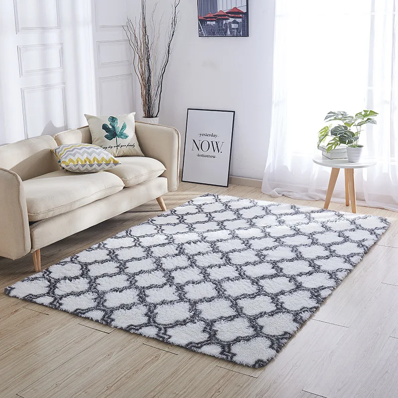 

Geometric Modern Carpets For Living Room Home Nordic Carpet Bedroom Bedside Blanket Area Rug Soft Study Room Rugs120x160cm