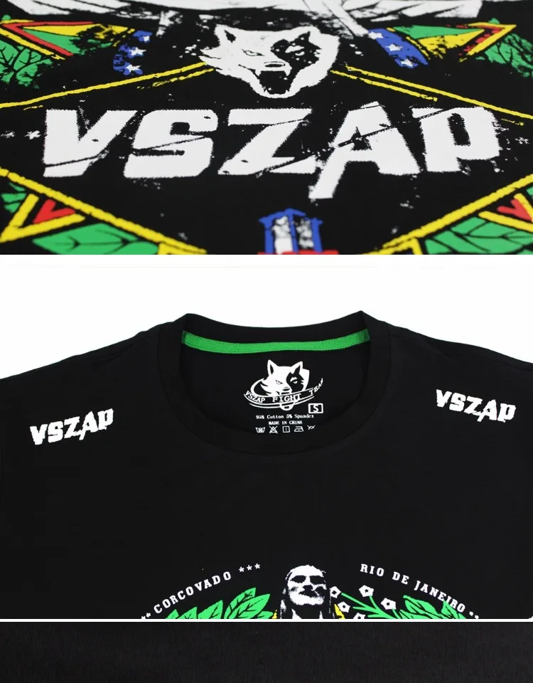 VSZAP MMA одежда компрессионная рубашка для спортзала Rashguard FitnessT рубашка Мужской базовый слой кожи плотный вес лифтинг Муай Тай футболка