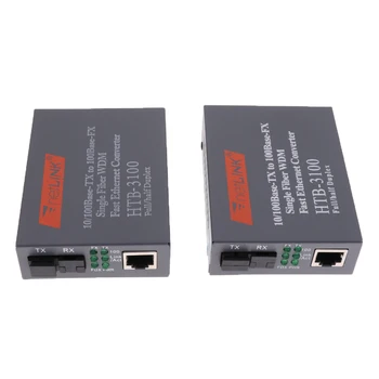 

10/100M Singlemode 25KM Simplex SC Fiber Optic to RJ45 Ethernet Converter Signal Mode SC Fiber Converter