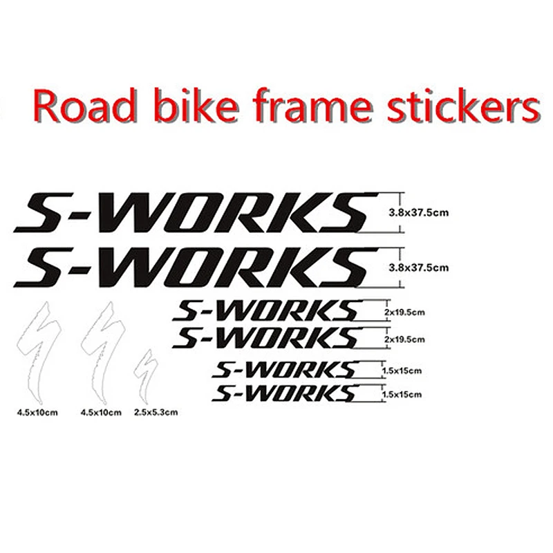 Bicycle Frame Stickers Decals 3.8X37.5cm MatteGlossy Surface Decal Cycling Bike Frame Road Bike Stickers for 700C Bicycle