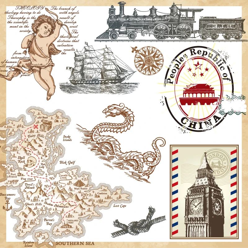 Clear Stamp London Postcard Airmail Clear Stamps Craft Transparent Silicone Stamp For DIY Scrapbooking Decor Tools Card Making|Stamps| | - AliExpress