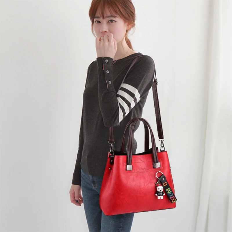 حقائب للنساء عالية الجودة حقيبة كتف المرأة صغيرة crossbody حقيبة ساعي السيدات حقيبة حمل أنيقة جاكيت جلدي-مقبض حقيبة