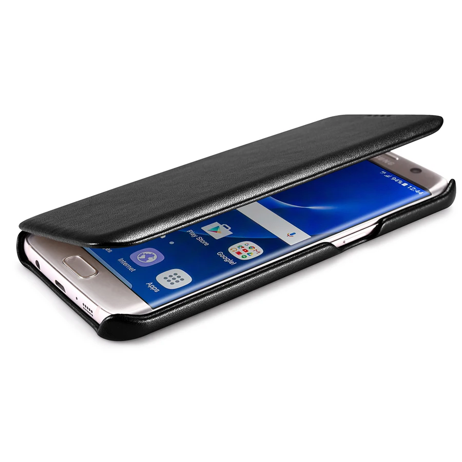 ICARER, роскошный чехол из натуральной кожи для samsung Galaxy S7/S7 Edge, ультра тонкий флип-чехол, чехол для мобильного телефона, s, аксессуары