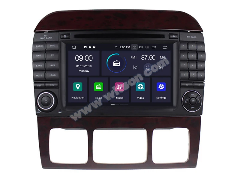 Perfect WITSON Android 9.0 CAR DVD GPS RADIO for MERCEDES-BENZ S CLASS S-W220/S280/S320/S350 audio system with gps car audio gps dvd 8