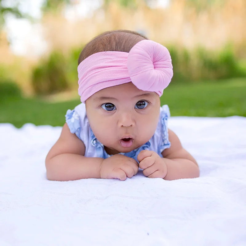 Bathingbaby Nylon Headbands for Young Girls Kids Turban Headbands Nylon