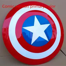 Американский капитан 1:1 новая версия комиксов основной цвет фильм версия металлический цвет щит для косплея и поля