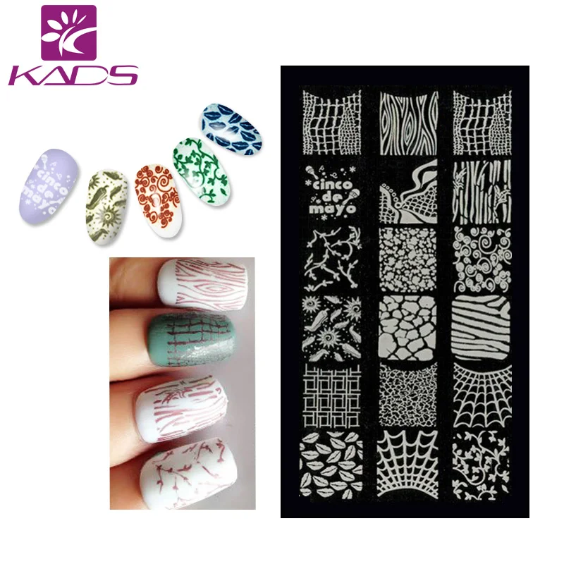 

KADS CA20 Fashion DIY Polish Beauty Nail Art Image Stamp Stamping Plates Nail Stamp 3D Nail Art Templates Stencils