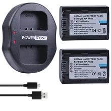 2 шт 2000 mAh NP-FH50 NP FH50 батареи + Dual USB Зарядное устройство для sony A230 A330 A290 A390 DSC-HX1 HX100 HX200 HDR-TG1E TG3 TG5 TG7