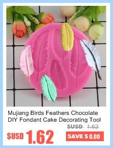 Mujiang DIY перо силиконовая форма для рукоделия в форме торта Sugarcraft Инструменты для украшения тортов из мастики конфеты Fimo глина шоколадные формы для мастики