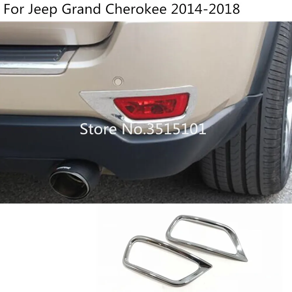 Car ABS Chrome cover trim back tail rear fog light font b lamp b font frame