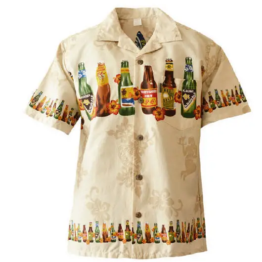 Brand New Summer Style Hawaiian Shirt US SIZE Cotton Short-Sleeved Hawaiian 