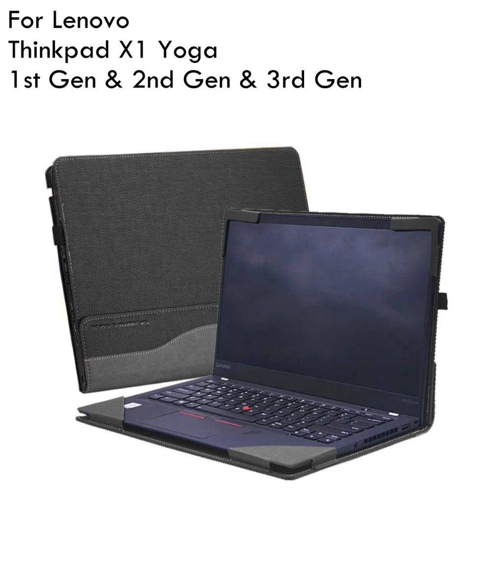 Чехол для lenovo Thinkpad X1 Yoga 14 дюймов 1st Gen& 2nd Gen& 3rd Gen ноутбук(не подходит для 4th Gen) жесткий чехол-книжка из искусственной кожи