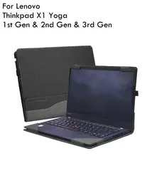 Чехол для lenovo Thinkpad X1 Yoga 14 дюймов 1st поколения и 2nd Gen & 3rd Gen ноутбук (не подходят 4th Gen) Кожа PU Folio Stand футляр