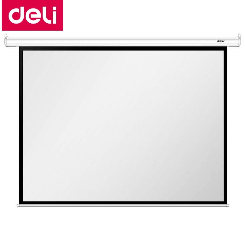 Deli 50492 10"(2080x1480 мм) 4:3 электрический проекционный занавес для конференц-зала Проекционные шторы 220-230 В 50 Гц