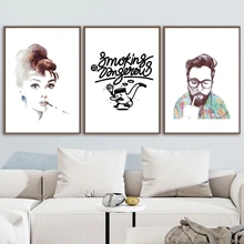 Coke Celebrity Smoking Cessation Wall Art Canvas Painting Nordic Poster And Prints Wall Pictures For Living Room Home Decor