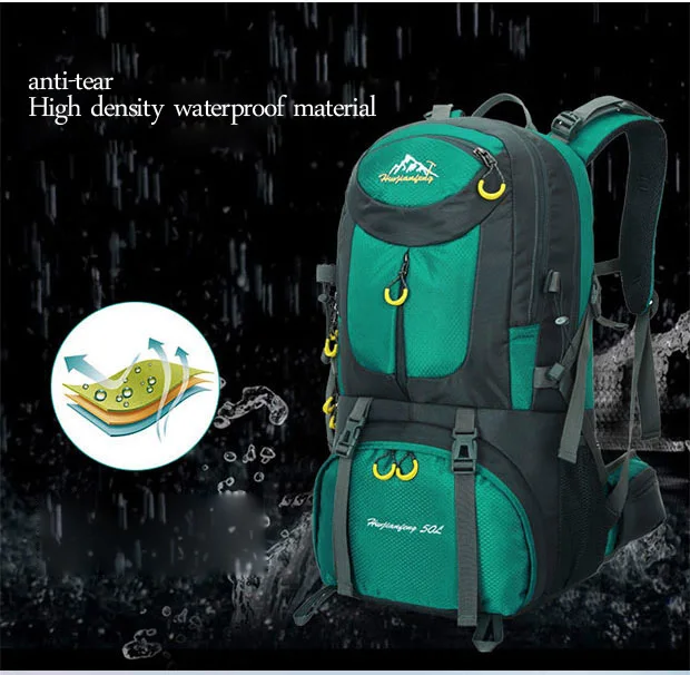 Mochila de Trekking 60l à Prova Dwaterproof Água Esportes Mochila Viagem Escalada Montanha 40l Caminhadas Acampamento Esqui Turista 50l 5 Mochila de trekking 60l à prova dwaterproof