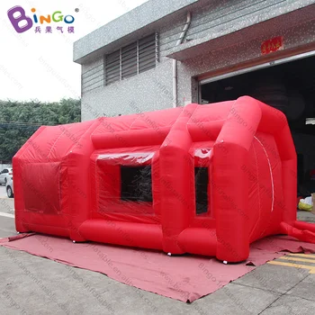 

FREE POSTAGE 5.8x3.2x2.5m inflatable red spray booth air blow portable spray paint tent for vehicle spray custom made advert toy