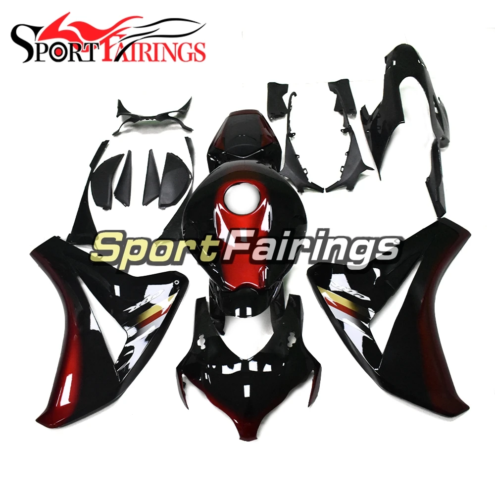 Motorcycle ABS Plastic Injection Full Fairing Kit For Honda CBR1000RR 2008 2009 2010 2011 CBR1000 RR Body Kits Black Red | Автомобили и