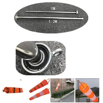 

All Weather Windsock Weathervane Luminous Outdoor Wind Monitoring Kite Wind Indicator EDF88